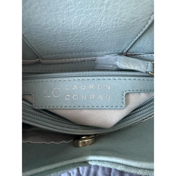 LC Lauren Conrad Tulip Mini Crossbody Bag Light Blue NWOT - Picture 7 of 10